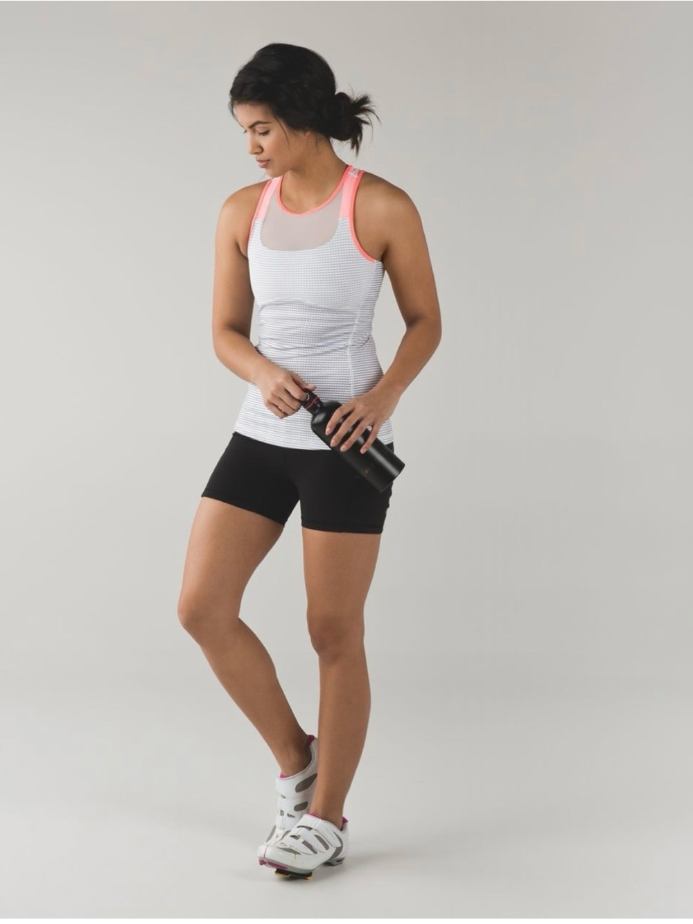 lululemon Ready, Set, Sweat Tank in Double Dot White/Black 6